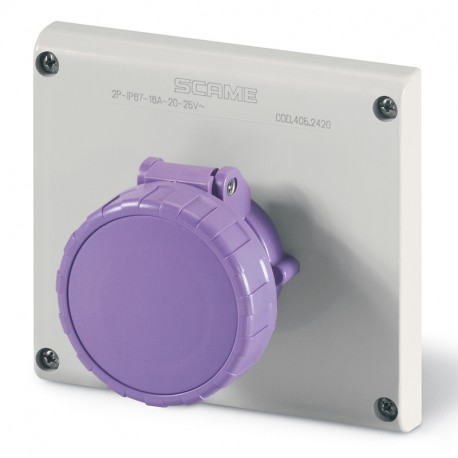 405.2620 SCAME BASE ENCLAV. MEC. 2P IP67 32A 20-25V