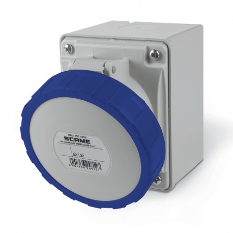 527.3253 SCAME BASE 2P+T IP67 32A 6h 200-250V AC 50Hz