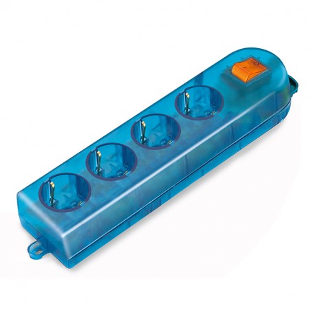 160.239/T SCAME PRESA MULTIPLA 4 P30 + INTERRUTTORE LUM.