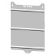 579.0030 SCAME PLAQUE MODULAIRE 3x16/32A GRIS