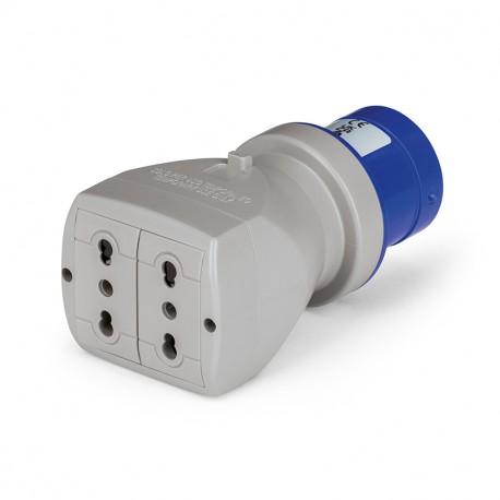 610.370 SCAME ADAPTADOR SIMPLE 16A IP20 250V