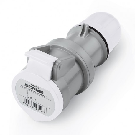 313.16433 SCAME PROLONGADOR 2P+T IP44 16A 12h TST 50V AC