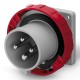 248.16965 SCAME BASE CONECTORA 3P+T IP66/IP67 16A 11h
