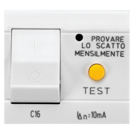 101.6341.06B SCAME INT. MT/DIFF 1P+N 6A 10mA BIANCO