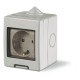 136.5122-407 SCAME CONT.IP55 2 MOD.+ 1 PR.UNEL C/SHUTTER