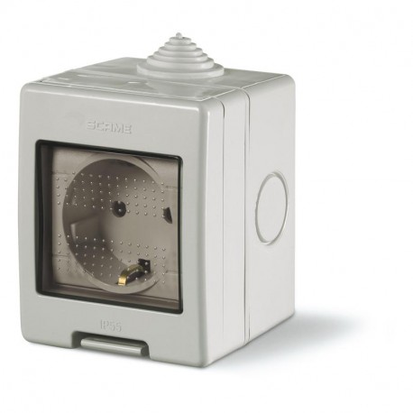 136.5122-407 SCAME CONT.IP55 2 MOD.+ 1 PR.UNEL C/SHUTTER