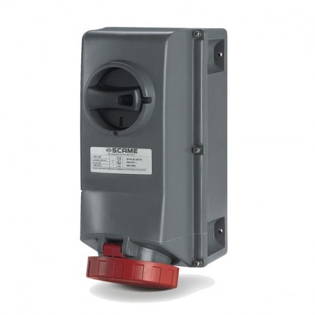 503.1686 SCAME PRISE VERR. 3P+T IP66 16A 6h 380-415V