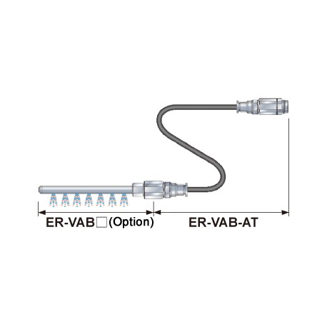 ER-VAB-AT PANASONIC Rohr-Düse, Erweiterung, gerades Rohr ER-V-Serie