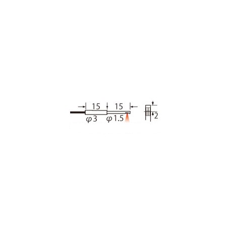 UFDV30 FD-V30 PANASONIC Fiber (reflective, cylindrical, ø 3mm, side-view, bending radius R2, 2m, IP30)