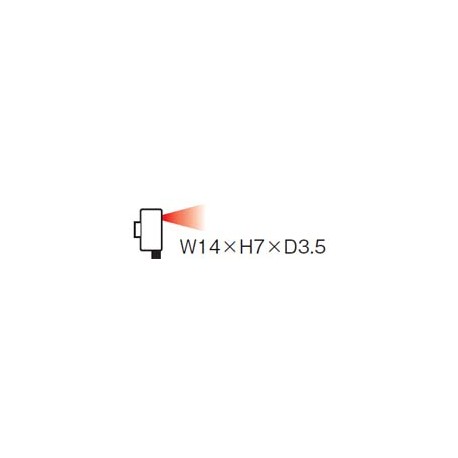 UFDZ40W FD-Z40W PANASONIC Fiber (reflective, flat type, 14 x 7 x 3.5mm, front sensing, with boss, bending ra..
