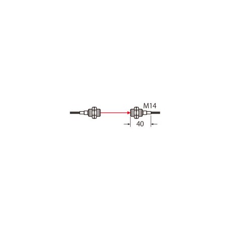 UFT140 FT-140 PANASONIC Faser (thru-beam, long range, Biegeradius R4, M14, 10m, IP67)