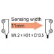FT-A11 PANASONIC Faser (thru-beam, breitstrahlend type, 4.2 x 31 x 13,5 mm, side sensing, Biegeradius R2, 2m..