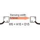 UFTAL05 FT-AL05 PANASONIC Fiber (thru-beam, array type, 5 x 15 x 15mm, side sensing, bending radius R2, 2m, ..