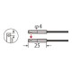 UFTKV40 FT-KV40 PANASONIC Faser (thru-beam, zylindrisch, ø 4mm, side-view, narrow beam, Biegeradius R2, 2m, ..