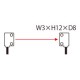 FT-Z30EW PANASONIC Fiber (thru-beam, flat type, 3 x 12 x 8mm, side sensing, bending radius R1, 2m, IP40)