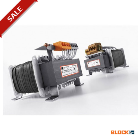 BUST 2000/23/23 BLOCK Transformateur de commande PRI 230-500 Vac, SEC 1000-10000 VA, 24-2 x 115 Vac