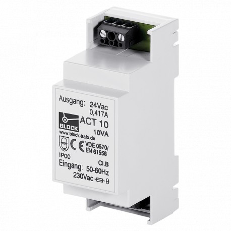 ACT 10 BLOCK Safety-Isolating Transformers