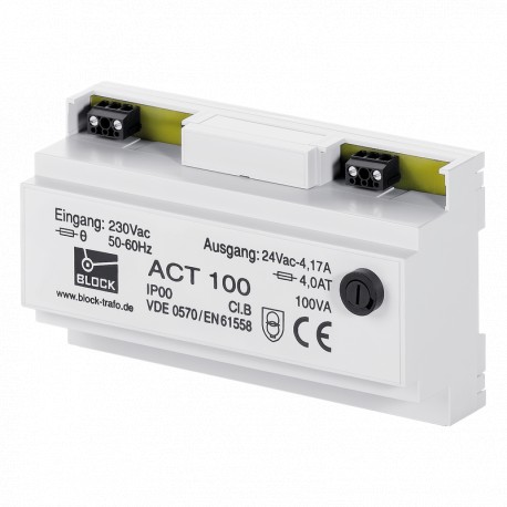 ACT 100 BLOCK Safety-Isolating Transformers