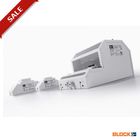 SIM 60 BLOCK Transformateur d'isolement de sécurité encapsulé, PRI 230 Vac, SEC 60-800 VA, 2 x 12 Vac