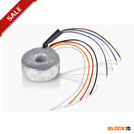 RKD 2000/2x115 BLOCK Toroidale di isolamento di sicurezza e trasformatore di isolamento PRI 2 x 115 Vac, SEC..