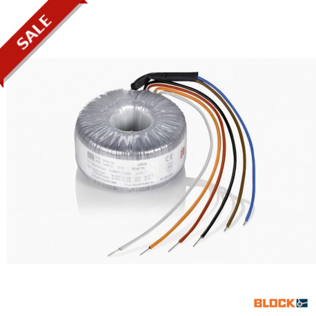 RTE 400/2x30 BLOCK isolamento di sicurezza toroidale e trasformatore di PRI 230 Vac, SEC 15-625 VA, 2 x 12 2..