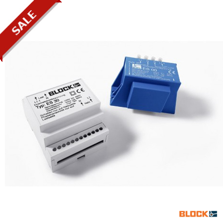 ES 00 BLOCK Einschaltstrombegrenzer
vergossen, Ein‑ und Anbaumodule, 220‑250 V, max. 16 A