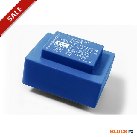 VBEI 0,5/2/15 BLOCK Short circuit proof PCB transformer
short circuit proof, encapsulated, low profile, PRI ..