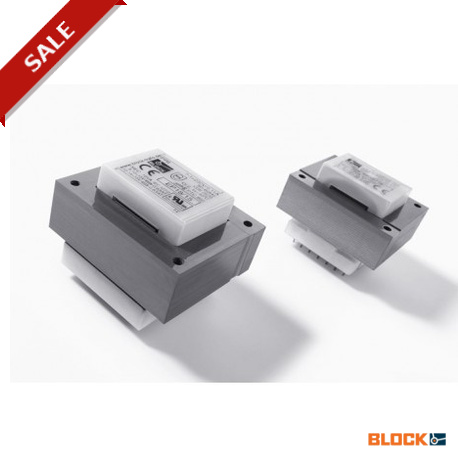 EP 4,5/12 BLOCK Printtransformator
offene Ausführung, PRI 230 Vac, SEC 2,5 ‑ 35 VA, 2 x 6 ‑ 2 x 18 Vac