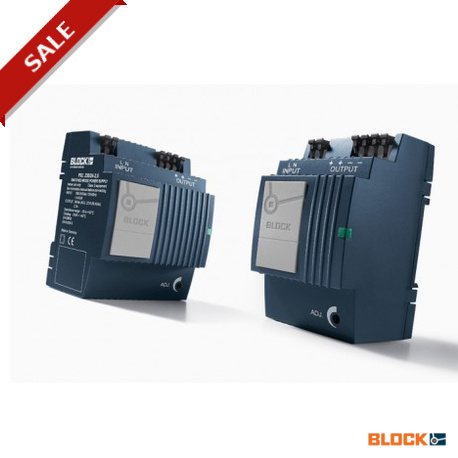PEL 230/12-2 BLOCK Einphasiges primär getaktetes Schaltnetzteil
PRI 100 ‑ 240 Vac, SEC 1,3 ‑ 6,5 A, 12/18/24..
