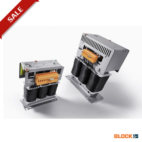 DNC 24-20 C BLOCK Triphasé, alimentation stabilisée DC PRI tension non multiple, SEC 5-50 A, 24 Vdc