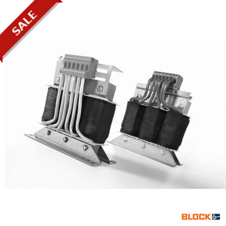 NKD 16/1,83 BLOCK Line reactor, three‑phase, 4 % (uK)
Discontinued model, alternative type LR3
