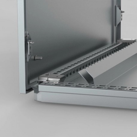 CBPE0606 ELDON Placa inferior EMC, 600x600, galvanizado, con junta EMI pack de 1