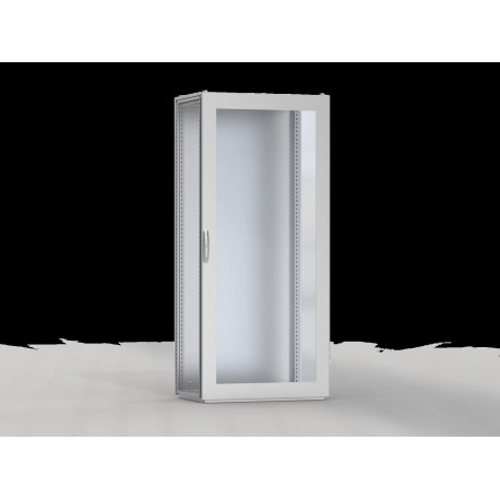 DNGS2008 ELDON Puerta de vidrio, 2000x800, acero inoxidable 304, cerradura de doble paletón de 3 mm