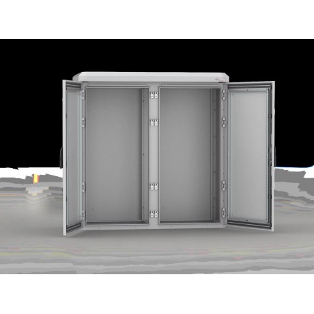 EKOM12084-SW ELDON Autoportante, 1200x800x400, compacto, 1 puerta, sin MP, aluminio, IP66
