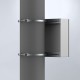 EPF0400 ELDON Kit de montaje en poste, 400, galvanizado, diámetro máximo del poste de 400 mm pack de 1