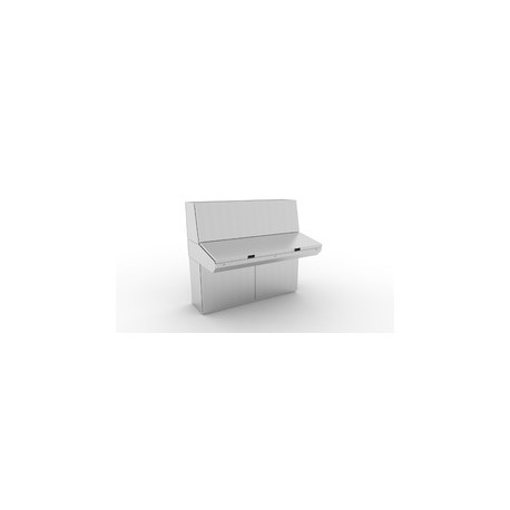 MPCS162 ELDON Consola de mesa, 250x1600x985, combinable, sin MP, acero inoxidable de grado 304, IP55