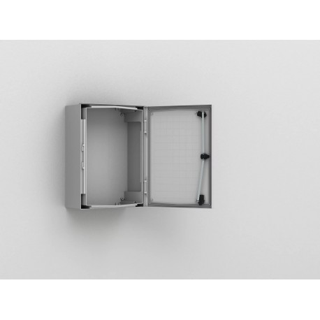 UCPT540 ELDON Mural, 515x415x230, compacto, 1 puerta de vidrio, sin MP, poliéster, IP66