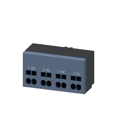 3RA6912-2A SIEMENS interruptor auxiliar 2 contactos NC Conexión circuito de mando: borne de resorte