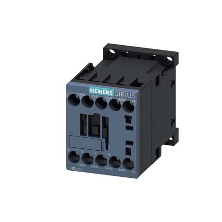 3RH2140-1AP00 SIEMENS contactor auxiliar, 4 NA, AC 230 V, 50 / 60 Hz, Tamaño S00, borne de tornillo