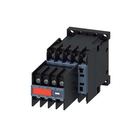 3RH2262-4BB40 SIEMENS contactor relay, 6 NO + 2 NC, 24 V DC, size S00, ring cable lug connection, captive au..