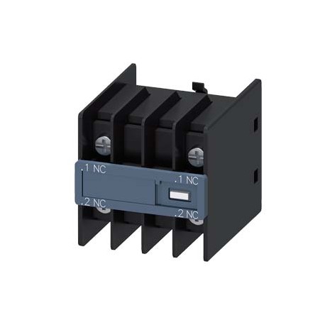 3RH2911-4NF02 SIEMENS Electron. contr. auxiliary switch on the front, 2 NC Current path 1 NC, 1 NC, for 3RH ..