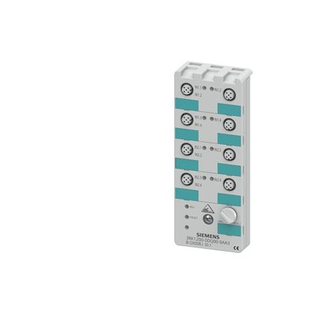3RK1200-0DQ00-0AA3 SIEMENS Module compact K60 AS-i numérique 8 entrées TOR, IP67 8 x entrées, 200 mA max. 8 ..