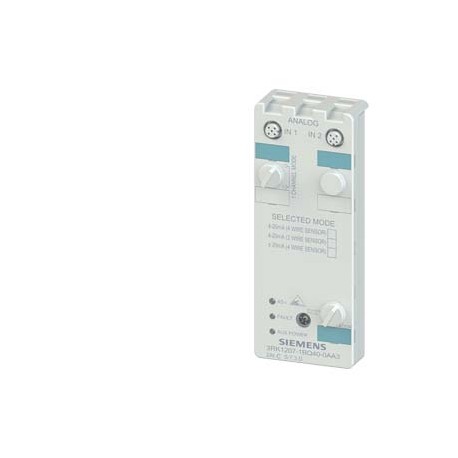3RK1207-1BQ40-0AA3 SIEMENS AS-i compact module K60 analog 2 AI, IP67 2 x input, current 4..20 mA, +/- 20 mA ..