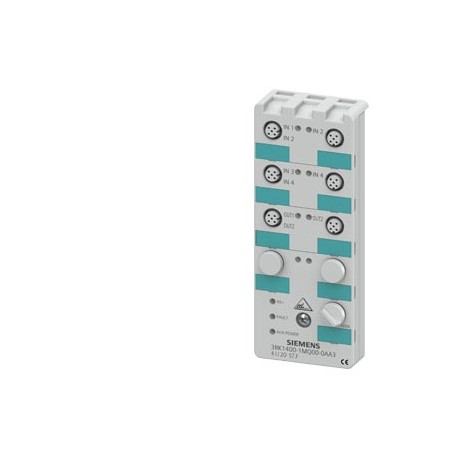 3RK1400-1MQ00-0AA3 SIEMENS AS-i compact module K60 digital 4 DI/2 DQ, IP67 4 x input, maximum 200 mA 2 x out..