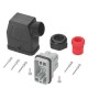 3RK1902-0CD00 SIEMENS Connector set, forwarding 6 x 4 mm2, 9-pole, complete with PG16 cable entry