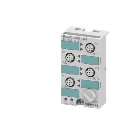 3RK2400-1GQ20-1AA3 SIEMENS modulo compatto AS-i K45 digitale slave A/B 4 x (1DI/1DQ), IP67 4 x 1 ingresso / ..