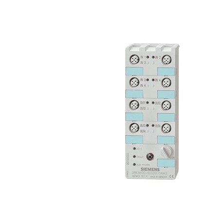 3RK2400-1FQ03-0AA3 SIEMENS AS-i compact module K60 digital A/B slave, 4 DI/3 DQ, IP67 4 x input, maximum 200..