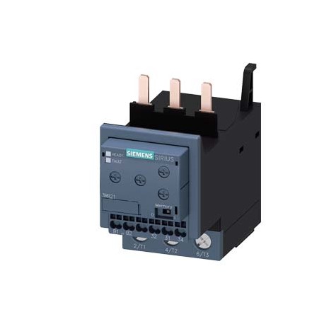 3RR2143-3AA30 SIEMENS relé de vigilancia, adosable a contactor 3RT2, Tamaño S2 Basic, ajuste analógico vigil..
