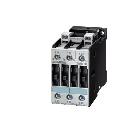 3RT1023-3BB40 SIEMENS CONTACTOR, AC-3 4KW/400V, DC 24V, 3-POLE, SIZE S0, CAGE CLAMP CONNECTION