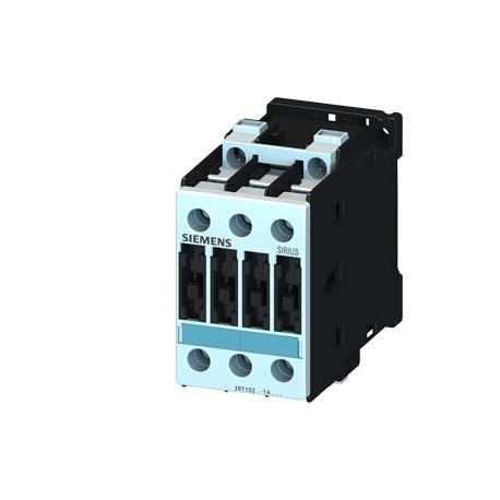 3RT1024-1AB00 SIEMENS Contator, AC-3 de 5,5 KW / 400 V, AC 24 V, 50 Hz, 3 pólos, SIZE S0, conexão a parafus..